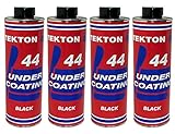 Tekton44 Undercoating for Cars and Trucks, Black Sprayable Undercoating (4 Liter Cans)