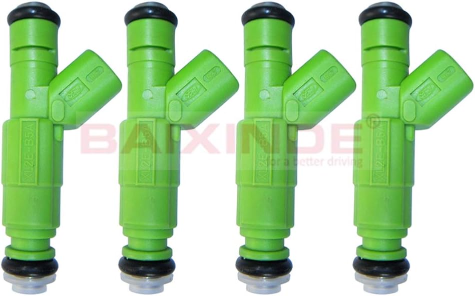 BAIXIINDE Set of 4 Fuel Injector Nozzle Fuel Injector Repair Seal 98-00 Compatible with FORD CONTOUR 2.5L V6#0280155911