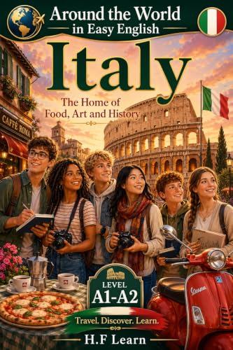 Italy: The Home of Food, Art and History: Learn English Through Travel: An Exciting Adventure in Rome for Teenagers and Adult Beginners (Around the World in Easy English Book 3)