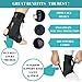 MEDIZED® Ankle Brace, Stabilizer, Lace Up Adjustable Support, Stirrup Compression – for Running, Basketball, Volleyball, Injury Recovery, Sprain, Ankle Wrap for Men, Women, and Children (Small)