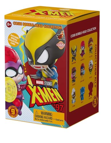YuMe X-Men 97 Blind Box Collectible Mini Figure & Accessories | Cosbi Bobble Head Collection | Official Marvel Studios Merchandise | Toy Gift for Kids & Adults | 9 Figures to Collect Including 1 Chase