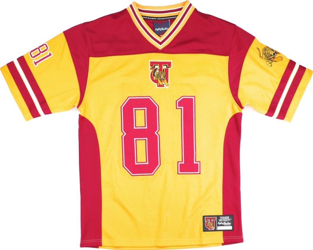 Big Boy Tuskegee Golden Tigers S14 Mens Football Jersey [Gold - 3XL] - ID#44422