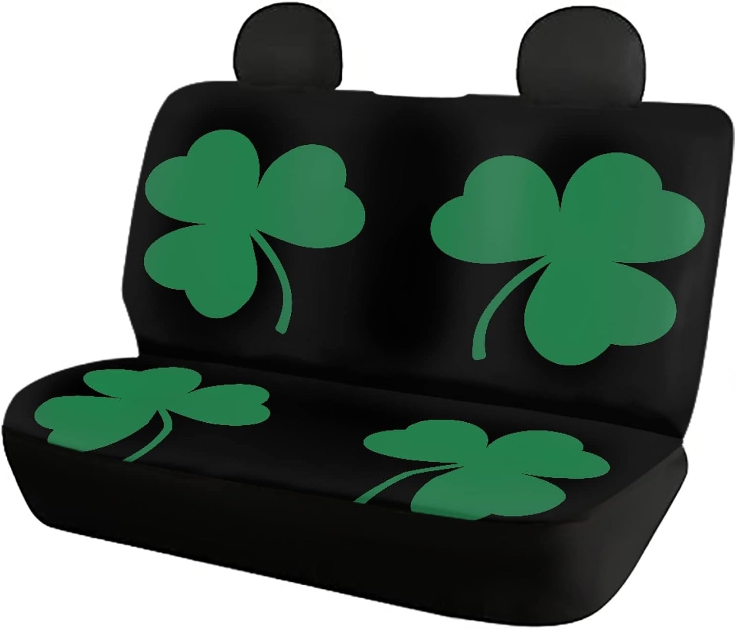 Foruidea Car Seat Cover Full Set Green Irish Shamrock Car Seat Covers for Car Auto Seats Protector Front and Rear Bench Seats Fit Most Cars,SUV,Sedan,Trucks