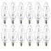 Philips 419200 60 Watt Equivalent Halogen B11 Blunt Tip Candelabra Base Dimmable Light Bulb, Soft White, 12 Pack