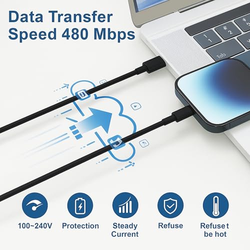 Image of iPhone Charger & Cable Combo | 20W Fast Charging Adapter + Mfi Certified Lightning Cable | Compatible With iPhone 14 13 12 11 XR XS SE Ipad Airpods | Apple Power Set, White