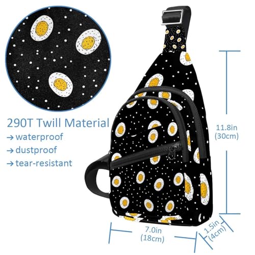 Sac de voyage compact avec sangle réglable et imprimé pains gingembres