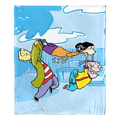 NORTHWEST Cartoon Network - Ed EDD n Eddy Silk Touch Throw Blanket, 50" x 60", Running Through