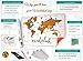 Scratch Off Map of The World | Deluxe Watercolor Wanderlust Edition | XL Size 36