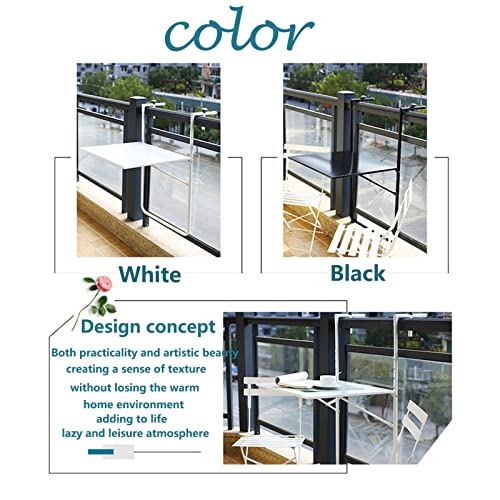 Table suspendue pour balcon et petit bureau d'ordinateur de cuisine - 4