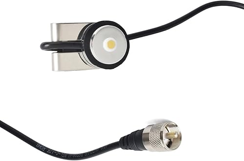 Miniatura 4 de HYS TCJ-N2 Tronco NMO Montaje de antena W13 pies de cable coaxial RG-58 con conector PL-259 (UHF-macho) para antena NMO HFVHFUHF