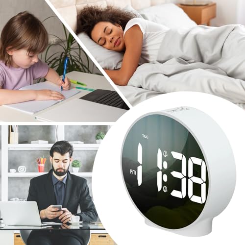 Despertador LED con pantalla clara que elimina reflejos en el aula 6