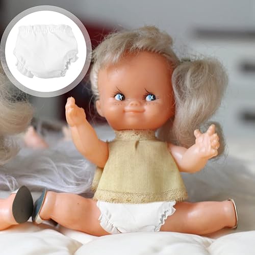Miniatura 2 de VALICLUD Pañales para muñecas de bebé, ropa interior para muñecas 20 piezas de pañales para muñecas, ropa interior de 10 pulgadas, ropa interior