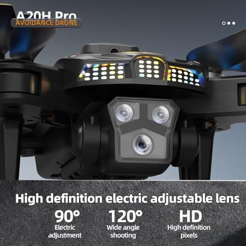 Image of dRoNe wItH hD DuAl cAmErA BrUsHlEsS MoToR, oNe cLiCk tAkEoFf /lAnDiNg FlIp rOlLiNg gEsTuRe cOnTrOl wI-Fi cAmErA ReMoTe cOnTrOl -X DrOnE (T6 PRO)