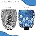 KLL 2 Pack Microfiber Wash Mitt Non Scratch Car Drying Mitt M White Dandelions