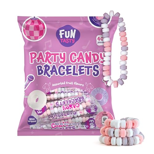Candy Bracelets, Bulk Candy Individually Wrapped - 40 Count Pack - image 1