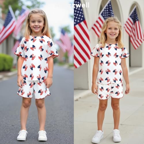 Image of Aalizzwell Toddler Girl 4th of July Clothes