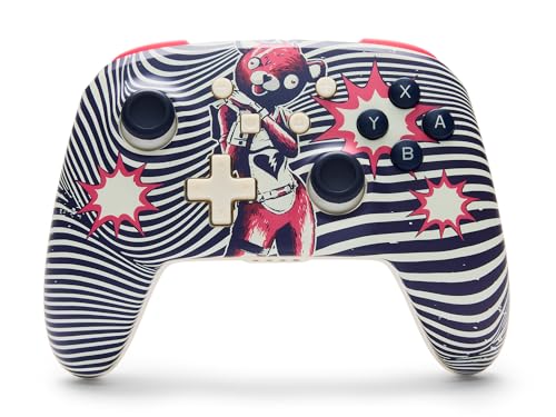 PowerA Wireless Controller for Nintendo Switch - Fortnite: Cuddle Team Leader, Switch Lite/Switch-OLED Model, Nintendo Switch 2, AA Battery Powered (Battery Included), Bluetooth, Motion Controls, Officially Licensed
