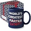 Funny fathers day coffee mug best farter ever coffee cup funny fathers day mugs from son daughter kids cool christmas presents fun birthday gag gifts wgf blue  urban country home decor