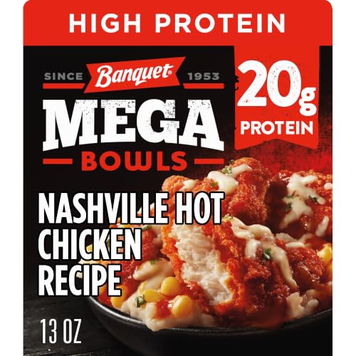 Banquet Mega Bowls Nashville Hot Chicken Recipe, Frozen Meal, 13