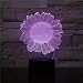 Produktbild KangYD Sun Flower 3D Tischlampe, LED Nachtlicht, Wohnkultur, Romantisches Geschenk, Bluetooth Audio Base 5 Farbe, Kreatives Licht