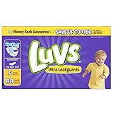 Luvs Super Absorbent Leakguards Diapers, Size 5, 88 Count