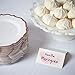 Place Setting Package - Scalloped Rose Gold Plates (50) & Forks (50) - Place Cards (50) - Wedding/Bridal Shower/Parties - All in One Package - Elegant Decorations - Pretty Tableware - BPA Free