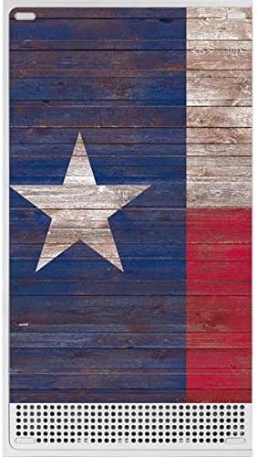 Skinit Decal Gaming Skin Compatible with Xbox Series S Bundle - Texas Flag Dark Wood Design