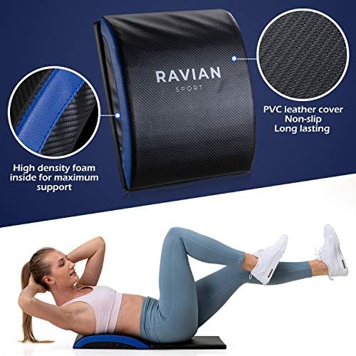 Ab Mat Abdominal Sit Up Pad Fitness Mat Waist and Core Trainer for Full Range of Motion Ab Exercise, Perfect for Relief Back pain, Yoga, gym & Home workout for Men and Women.