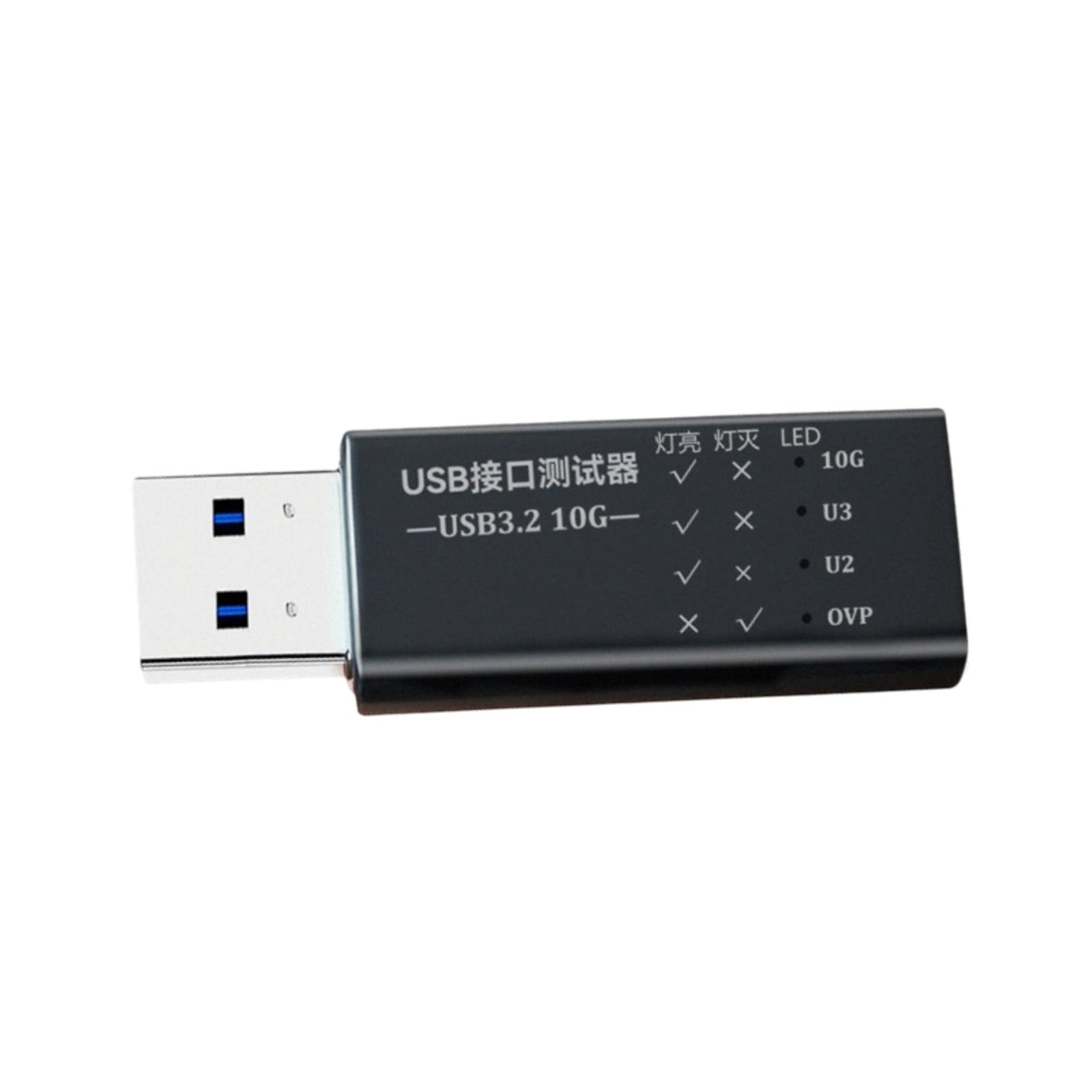 Adattatore per interfacce USB C a USB 3.2, supporta velocità di trasmissione dati di 10 Gbps e ricarica rapida con tensione a LED Display Tester corrente