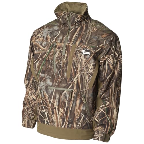 Banded Men's Stretchapeake Insulated Waterproof Breathable Lined Quarter-Zip Hunting Pullover with Elastic Drawcord Hem2