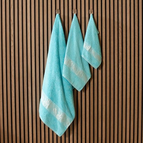 Juego de toallas de baño nice homeit de puro algodón italiano 7