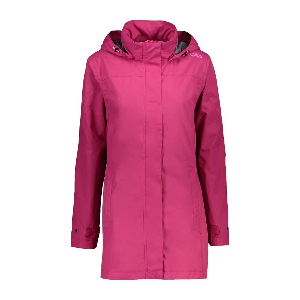 CMP - Woman Jacket Snaps Hood, Geranium, M