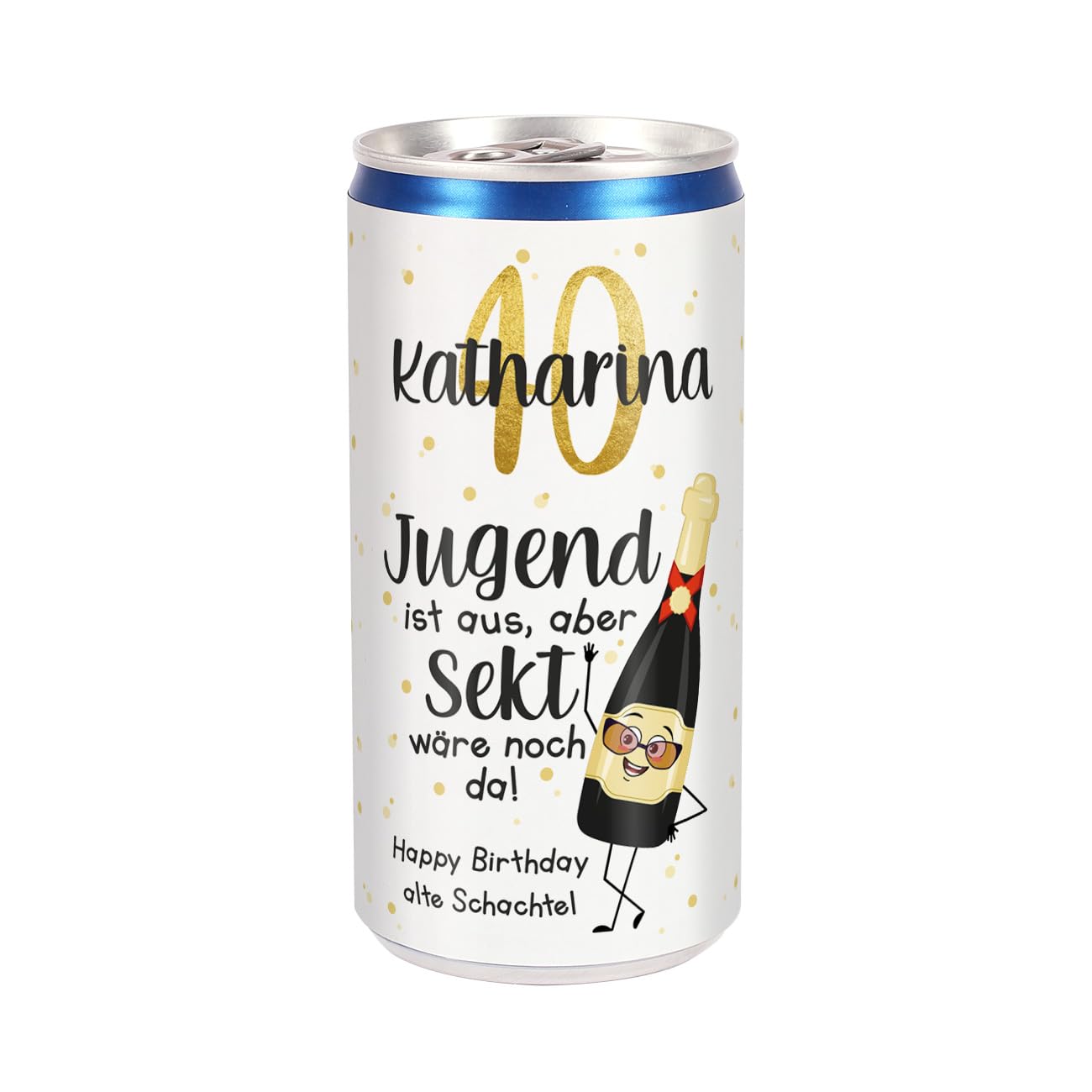 Herz & Heim® City Secco 0,2l Lustiger, personalisierter Dosensekt - Jugend ist aus