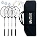 Park & Sun Sports Portable Outdoor Badminton Net System with Carrying Bag and Accessories: Sport Series