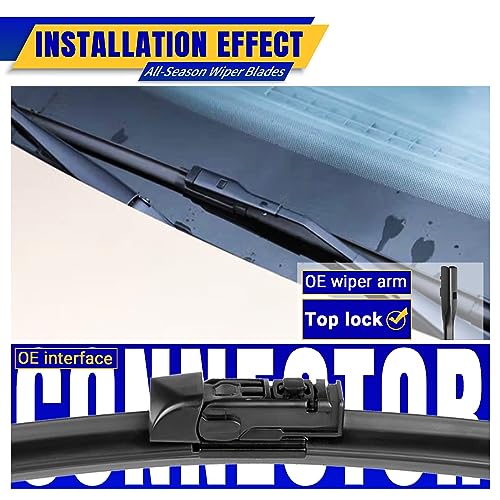 Image of 3 wipers Replacement for 2017-2023 Subaru Impreza /2018-2023 Subaru crosstrek, Windshield Wiper Blades Original Equipment Replacement - 26 inch /16 inch /12 inch (Set of 3)