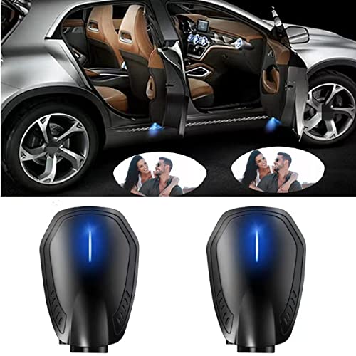 Customized Car Door Projector Lights,Customized Black Rechargeable Wireless Car Door Lights (4Pcs)