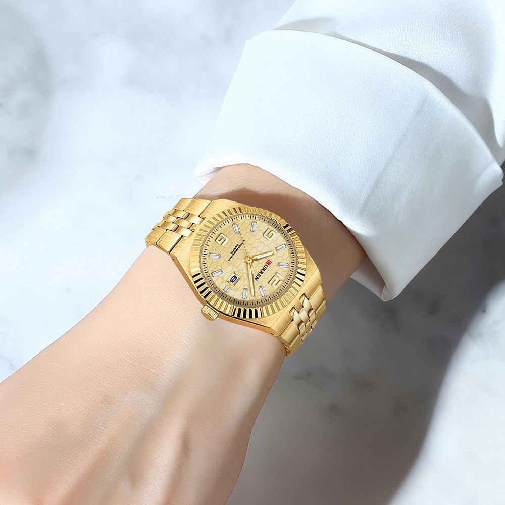 CRRJU Women's Watch Luxury Stainless Steel Strap Classic Analog Quartz Elegant Ladies Date Wristwatch - Image 5