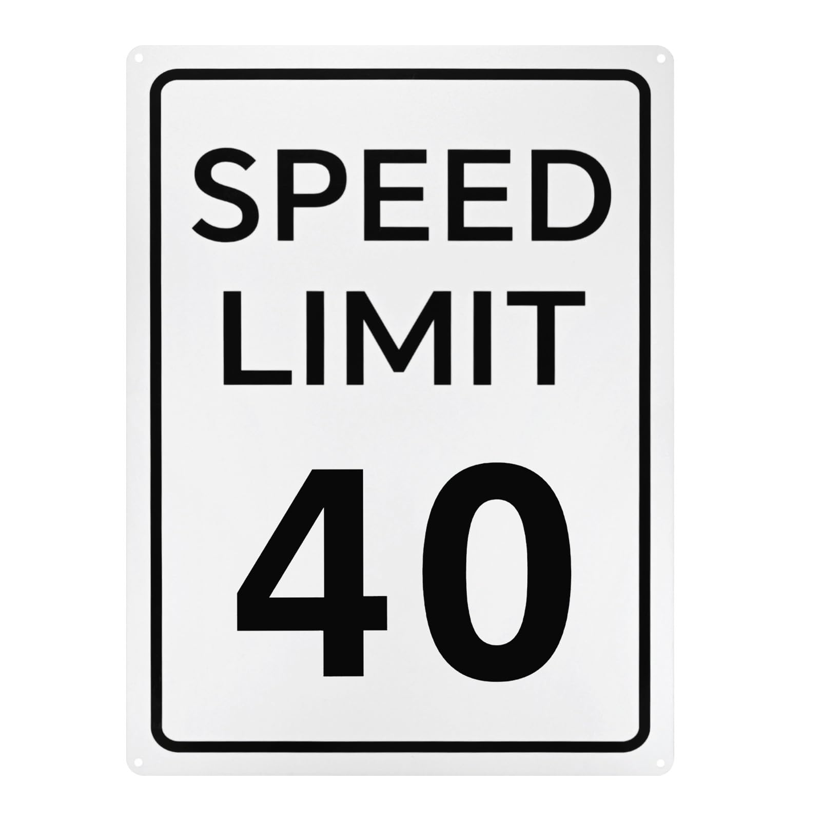 M METERXITY Speed Limit 40 MPH Sign