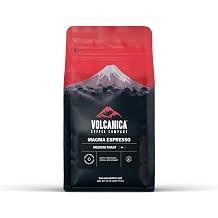 Volcanica Coffee Magma Espresso, Medium Espresso Roast, Whole Bean, Arabica Blend, Kosher, 16 oz.