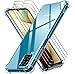 ivoler Funda para Samsung Galaxy A12 / Samsung Galaxy M12 con 3 Unidades Cristal Templado, Carcasa Protectora Anti-Choque Transparente, Suave TPU Silicona Caso Delgada Anti-arañazos Case