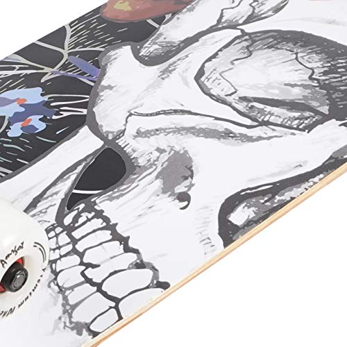 Amrgot Skateboards for Beginners,31 * 8 inches Complete Skateboards for Kids,Boys,Girls and Adults,7 Layer Maple Wood,Double Kick Deck Concave Standard and Tricks Skateboard - Thumbnail 3