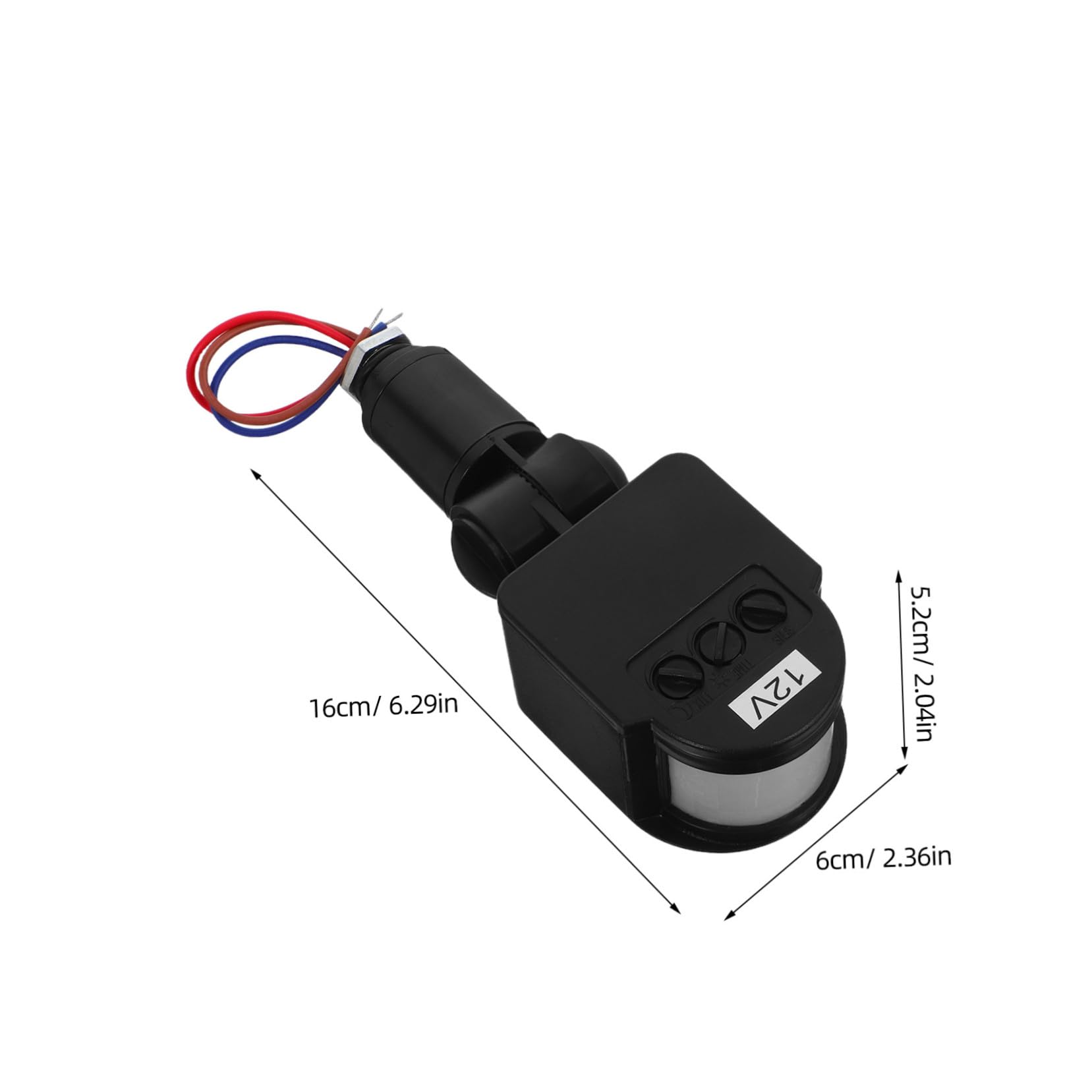 LIFKOME Sensor Infrarrojo de Movimiento con Detección Ajustable Ángulo Resistente al Agua Controlador para LED Función Día Noche para Iluminación Automática