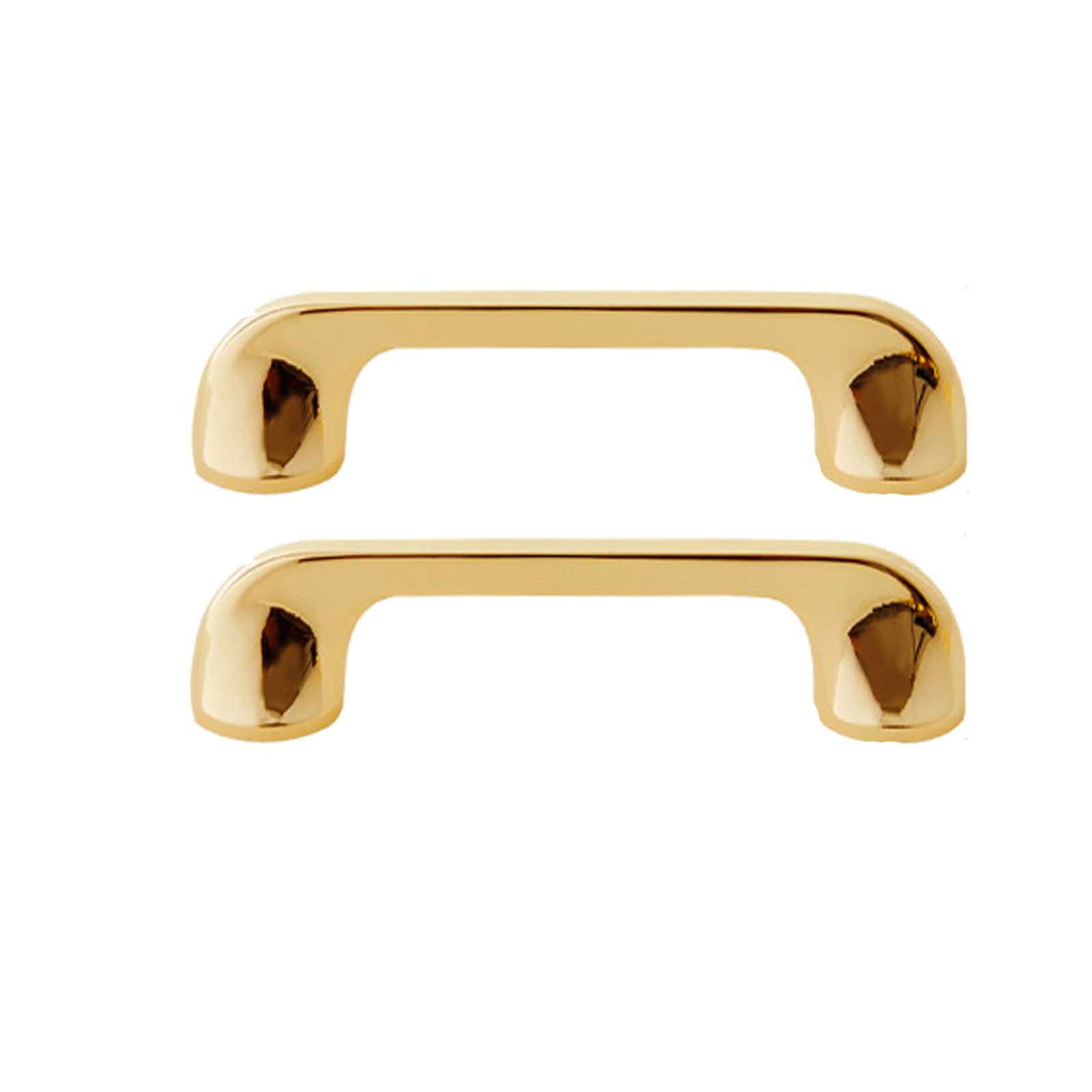 Voplivat Onecolor Kitchen Cupboard Handles, Bow Cabinet Handles Golden Multiple Sizes 2 Pack(,Hole Distance 96Mm)