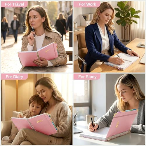 Carnet de notes de 240 pages avec papier premium 100g et couverture rigide durable
