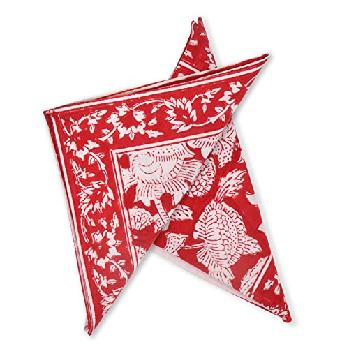 Image of BLOCKS OF INDIA Hand Block Print Cotton Table Napkin (Color 4)
