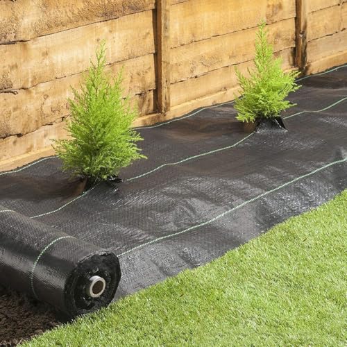 Unkrautvlies Wasserdurchlässig – 100g/m² Extra stark Gegen Unkraut – Reißfest und UV-beständig Unkrautfolie für Garten, Hochbeet, Einfahrt usw (1m x 100m) Unkrautvlies Wasserdurchlässig – 100g/m² Extra stark Gegen Unkraut – Reißfest und UV-beständig Unkrautfolie für Garten, Hochbeet, Einfahrt usw (1m x 100m)