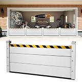 Reusable Baffle Flood Barrier Heavy Duty Unit Module Flood Protection Baffle Aluminum Barriers Board Detachable Diversions Board for Garage Door & Home Entry