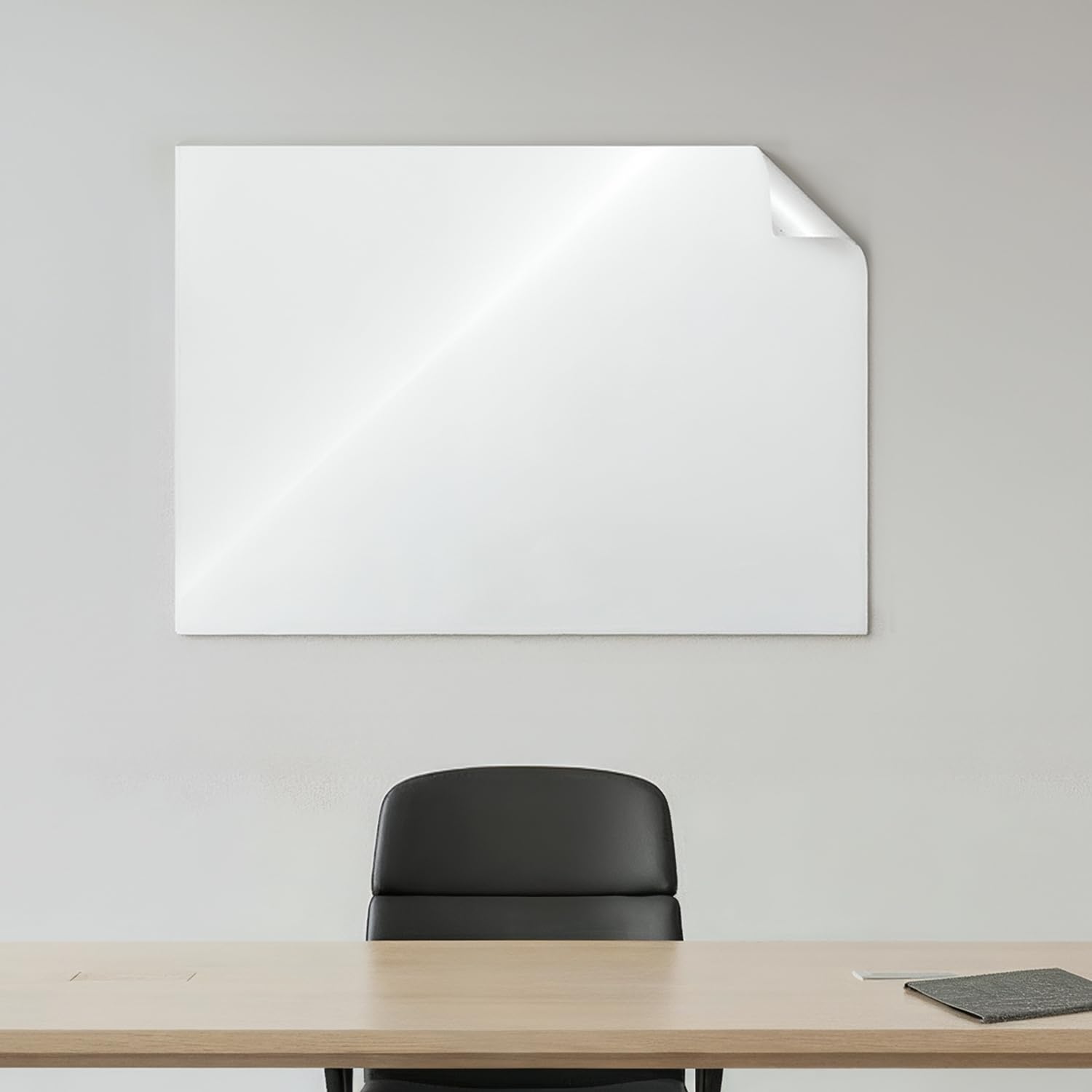 Amazon Basics Dry Erase Writing Surface | Whiteboard Sticker | Super Sticky, Removes Without Residue | for Professionals & Work from Home | 3ft x 2ft, White-image-10