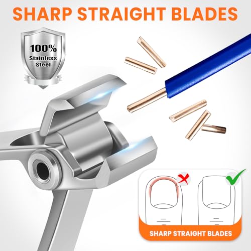 Straight Nail Clippers for Thick Nails, Heavy Duty Large Toenail Clippers for Seniors with 17mm Wide Jaw Opening, Ultra Sharp Stainless Steel Toe Nail Clippers Cutter for Men with File