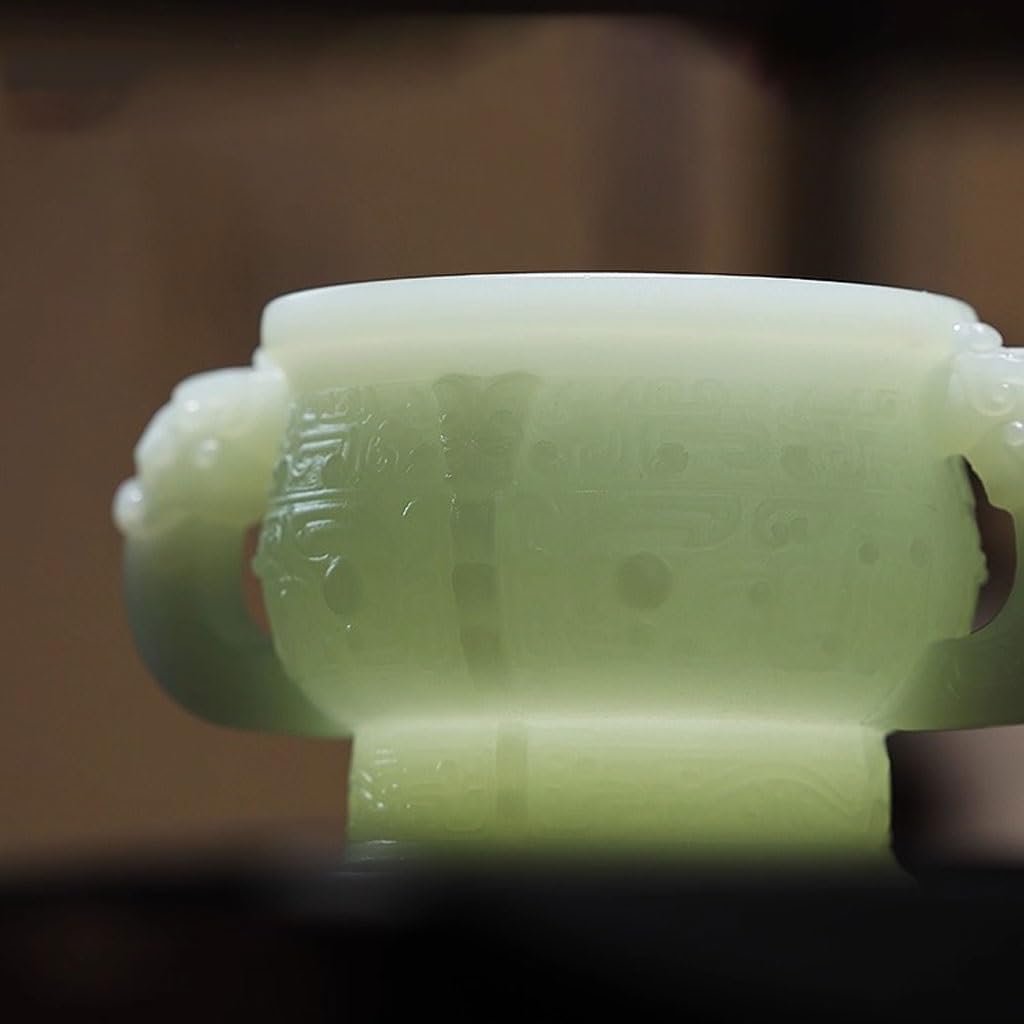 Quemador de incienso de cascada, quemador de incienso chino antiguo para interiores, soporte de incienso de jade con base de reflujo
